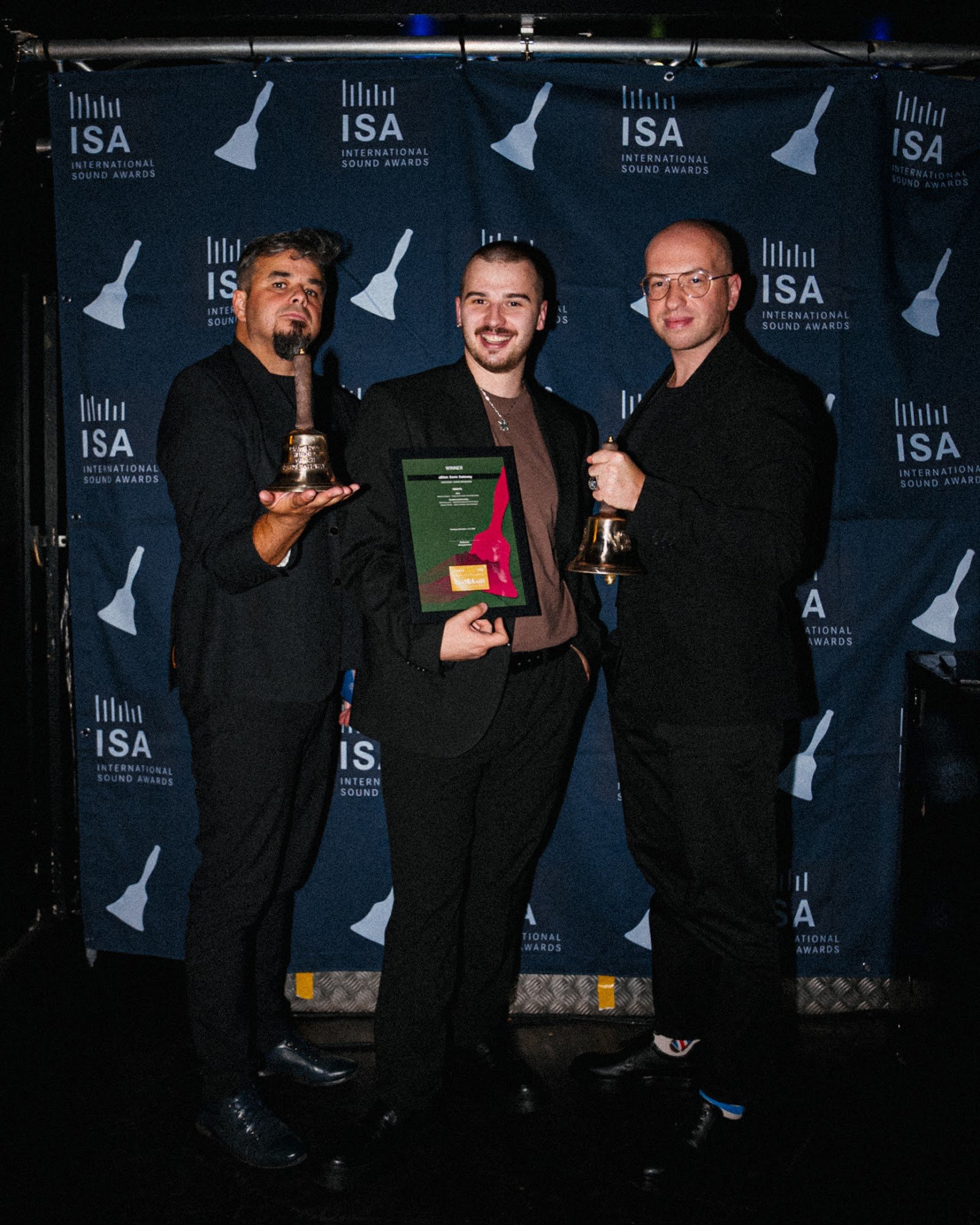Representatives of eBilet and the Soundize agency with the award at the International Sound Awards gala in Hamburg